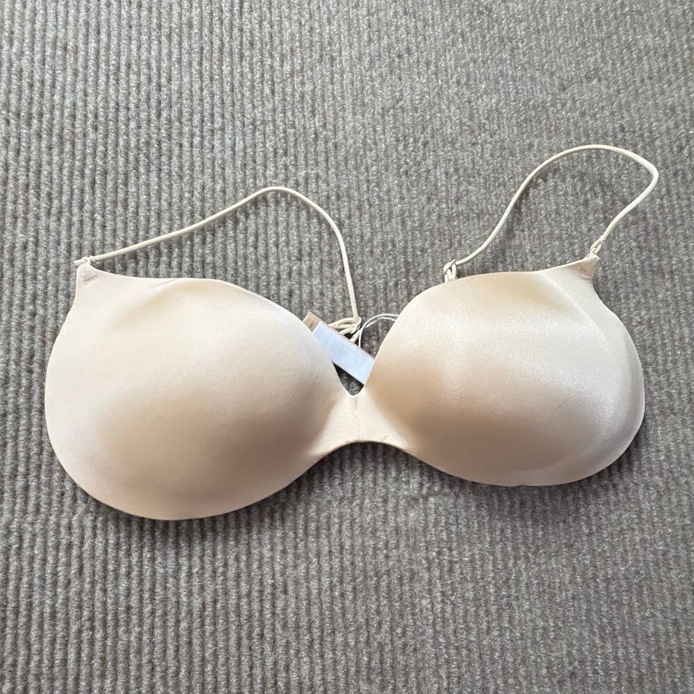 NWT SKIMS Lightly Lined Plunge Micro Strap Bra size 36C